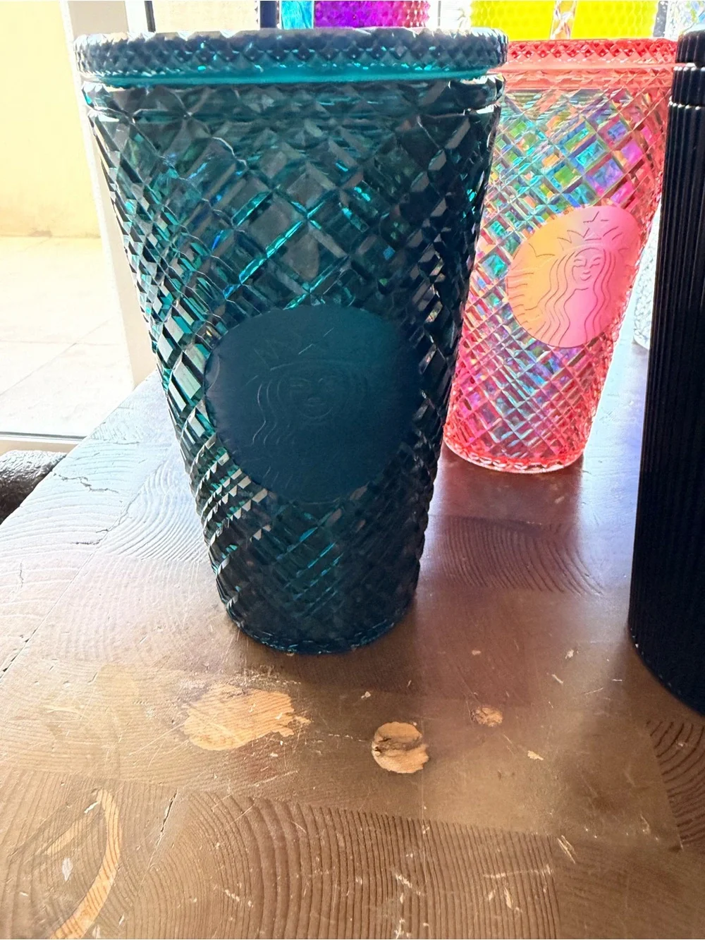 Starbucks Multicolor Reusable Studded & Textured Cups 24oz & 16oz